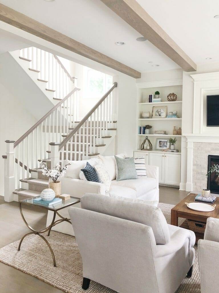 White Living Room Summer Home Tour Living Room