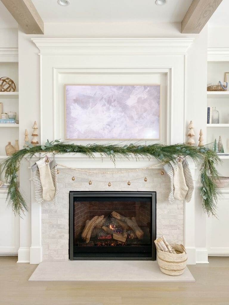 Mantle holiday decor