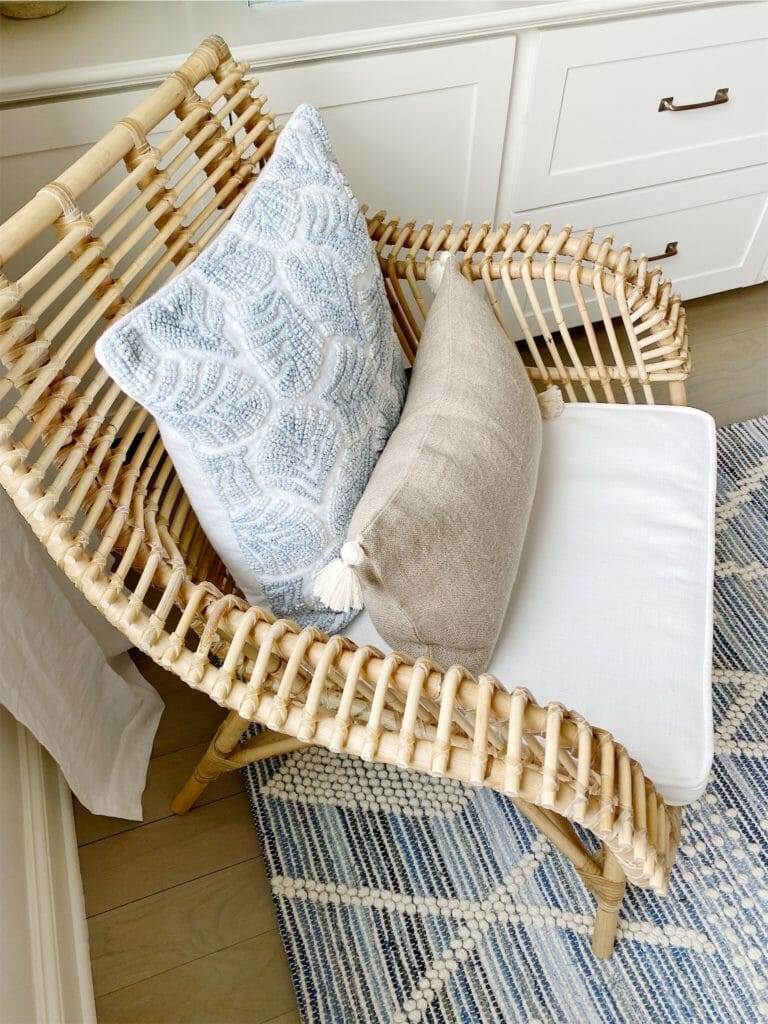 Serena & Lily rattan chair
