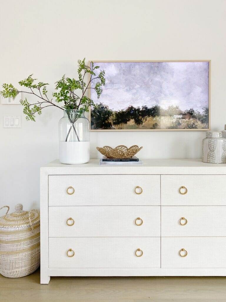 Serena & Lily Driftway dresser in chalk, coastal inspired bedroom design