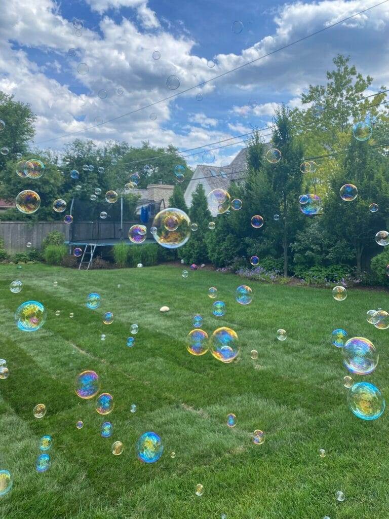 floating bubbles