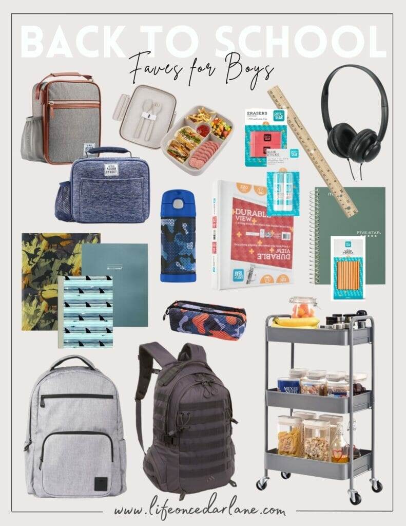 Back to School Supply Shopping for Boys