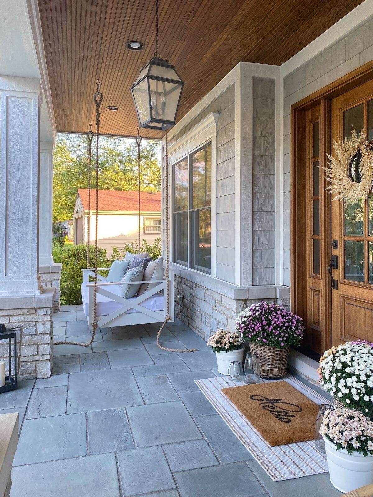 Fall porch design