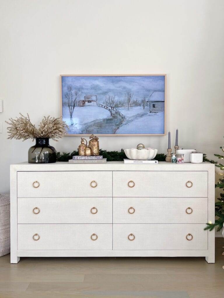 Winter art on frame tv